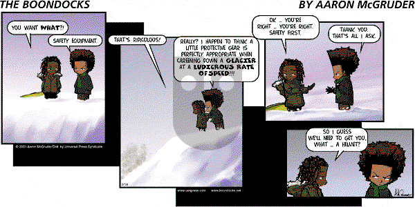 The Boondocks - Sunday February 18, 2001 Comic Strip