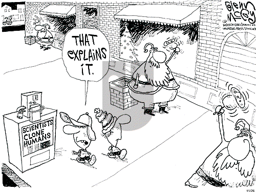 Glenn McCoy on Monday November 26, 2001 Comic Strip