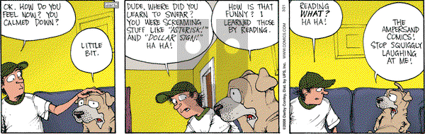 Get Fuzzy on Friday March 21, 2008 Comic Strip
