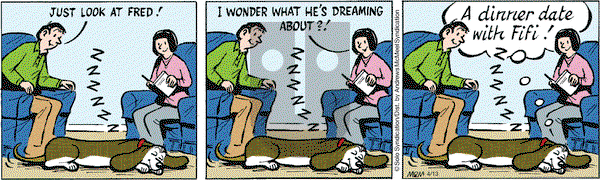 Fred Basset on Tuesday April 13, 2021 Comic Strip