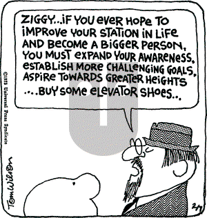 Ziggy on Wednesday February 7, 1973 Comic Strip