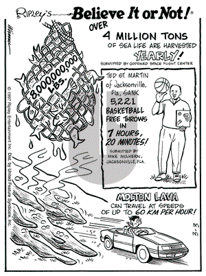 Ripley's Believe It or Not on Monday March 3, 1997 Comic Strip