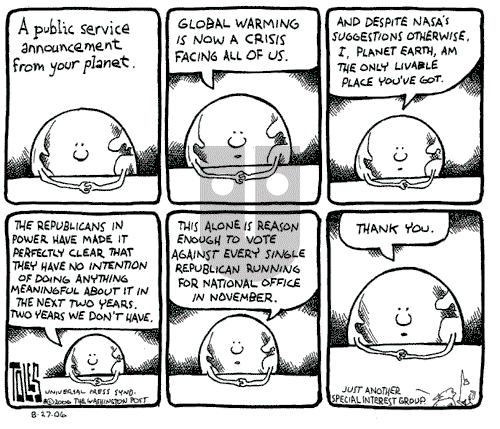 Tom Toles - Sunday August 27, 2006 Comic Strip