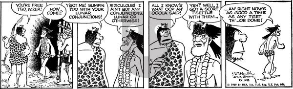 Alley Oop on Thursday August 28, 1969 Comic Strip