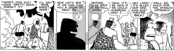 Alley Oop on Wednesday March 17, 1999 Comic Strip