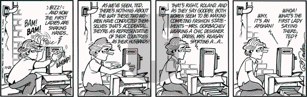 Doonesbury on Thursday November 21, 1985 Comic Strip