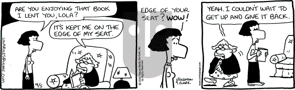 Lola on Friday April 5, 2002 Comic Strip