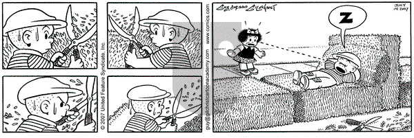 Nancy on Saturday July 14, 2007 Comic Strip
