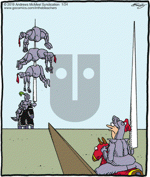 In the Bleachers on Thursday January 24, 2019 Comic Strip