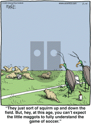 In the Bleachers on Monday March 14, 2005 Comic Strip