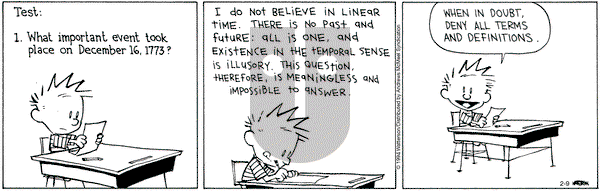 Calvin and Hobbes - Friday February 9, 2024 Comic Strip