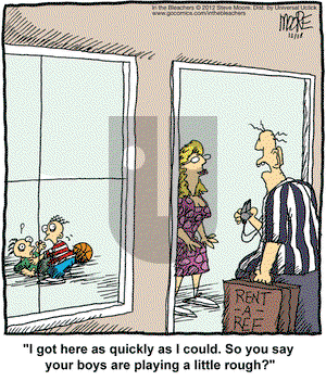 In the Bleachers on Tuesday December 18, 2012 Comic Strip
