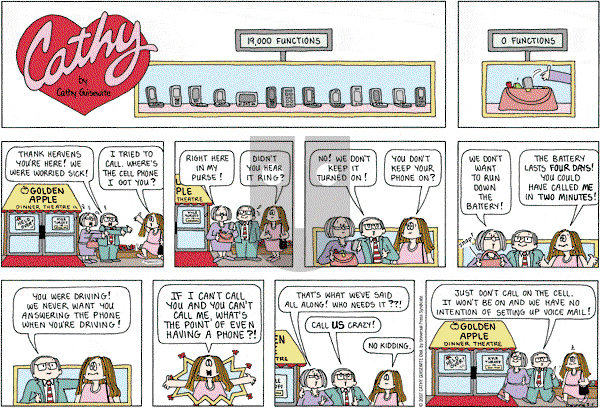 Cathy Classics - Sunday August 5, 2007 Comic Strip
