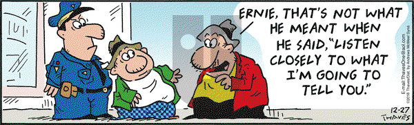 Frank and Ernest on Thursday December 27, 2018 Comic Strip