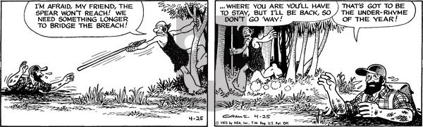 Alley Oop on Wednesday April 25, 1973 Comic Strip