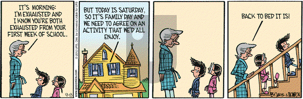 Grand Avenue on Saturday September 8, 2012 Comic Strip