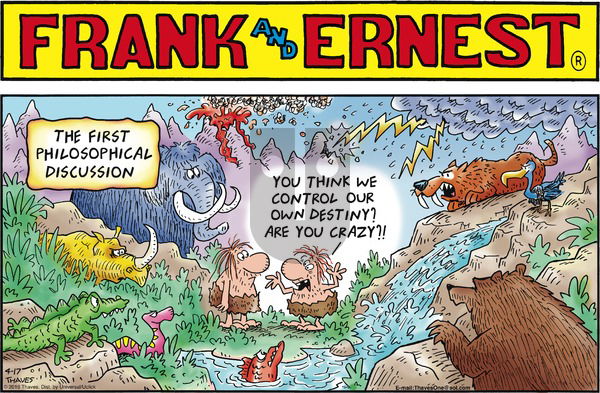 Frank and Ernest on Sunday April 17, 2016 Comic Strip