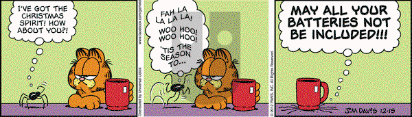 Garfield on Saturday December 15, 2012 Comic Strip