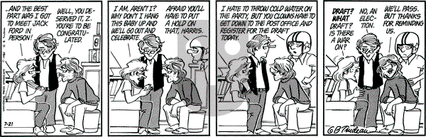 Doonesbury on Monday July 21, 1980 Comic Strip