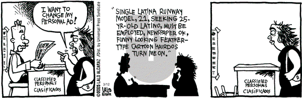 La Cucaracha on Saturday March 12, 2005 Comic Strip