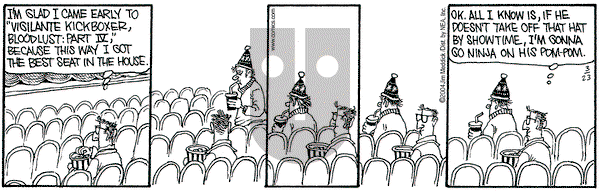 Monty on Tuesday March 23, 2004 Comic Strip