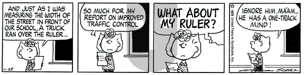 Peanuts on Wednesday January 25, 1978 Comic Strip
