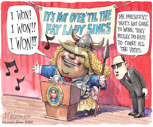 Matt Wuerker on Wednesday November 4, 2020 Comic Strip