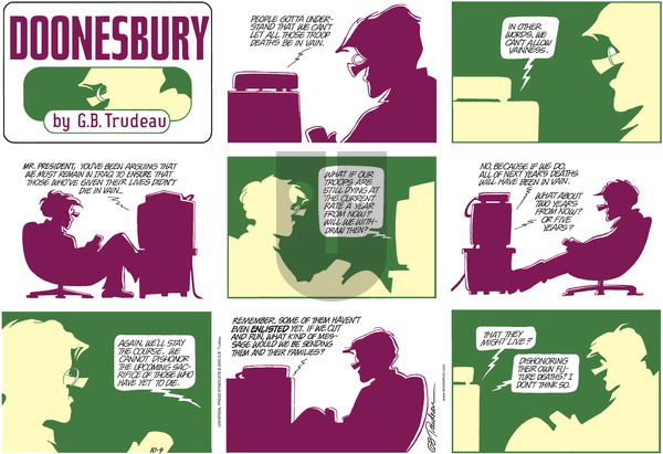 Doonesbury on Sunday October 9, 2005 Comic Strip