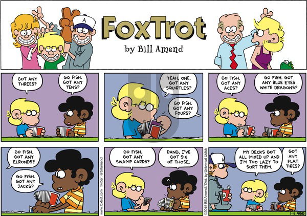 FoxTrot on Sunday March 15, 2015 Comic Strip
