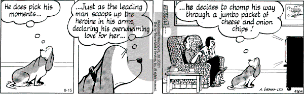 Fred Basset on Wednesday August 15, 2001 Comic Strip