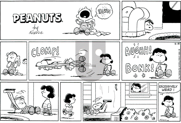 Peanuts - Sunday June 18, 1995 Comic Strip
