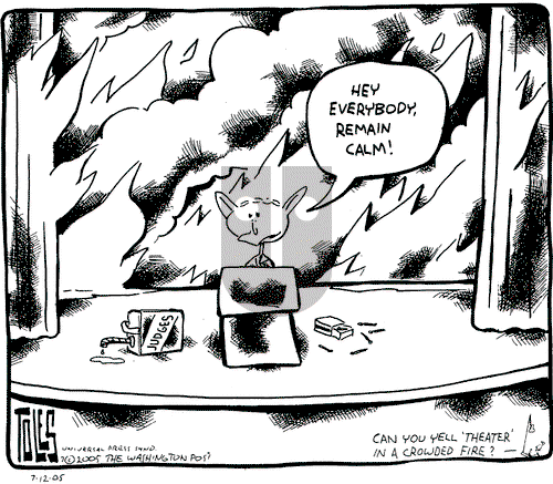 Tom Toles on Tuesday July 12, 2005 Comic Strip