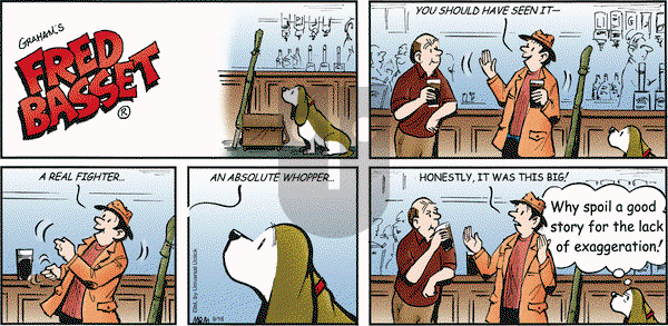 Fred Basset on Sunday September 18, 2011 Comic Strip