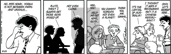 Doonesbury on Thursday August 25, 1988 Comic Strip