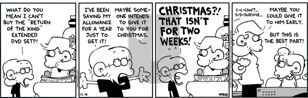 FoxTrot - Tuesday December 14, 2004 Comic Strip