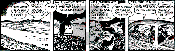Alley Oop on Tuesday July 24, 1956 Comic Strip