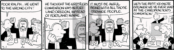 Drabble on Thursday July 1, 1999 Comic Strip