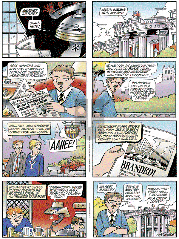 Doonesbury - Sunday November 27, 2005 Comic Strip