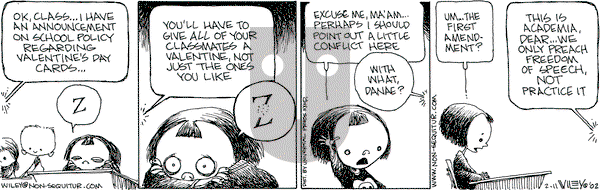 Non Sequitur on Monday February 11, 2002 Comic Strip