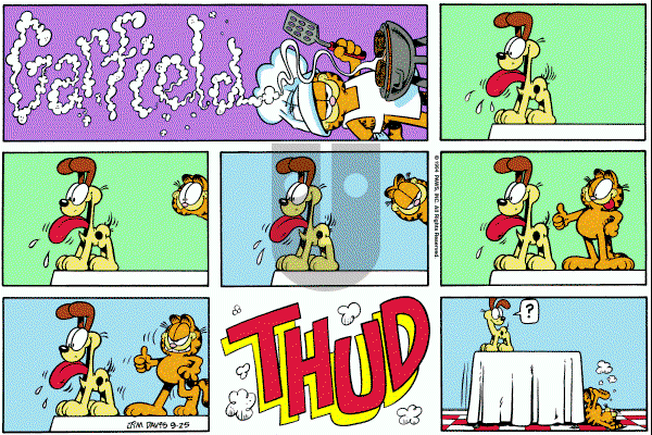 Garfield on Sunday September 25, 1994 Comic Strip