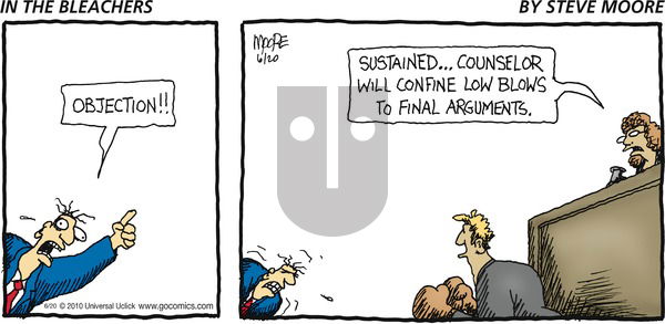 In the Bleachers on Sunday June 20, 2010 Comic Strip