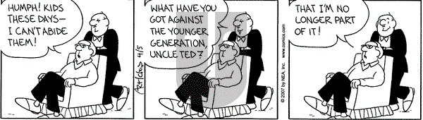 The Born Loser on Thursday April 5, 2007 Comic Strip