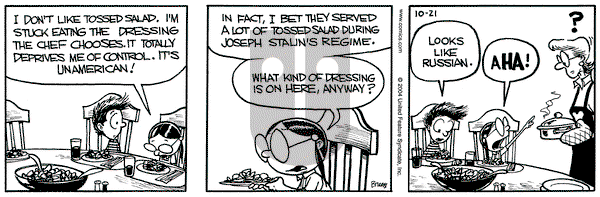 Grand Avenue on Thursday October 21, 2004 Comic Strip