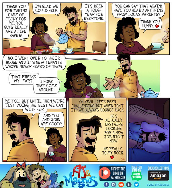 AJ and Magnus on Sunday April 18, 2021 Comic Strip