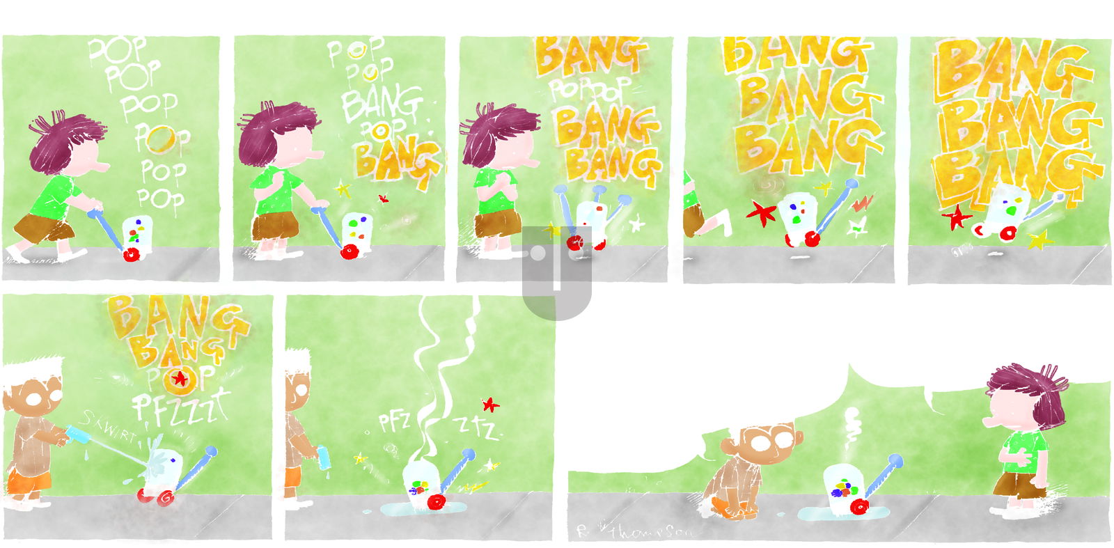 Cul de Sac on Sunday August 24, 2014 Comic Strip