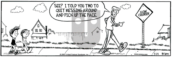 Grand Avenue on Saturday March 24, 2007 Comic Strip