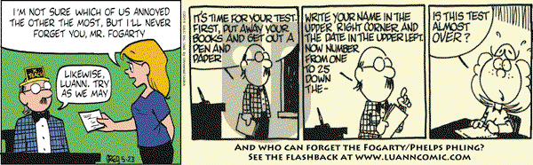 Luann on Friday May 23, 2014 Comic Strip