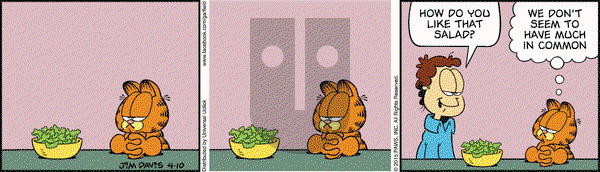 Garfield on Friday April 10, 2015 Comic Strip