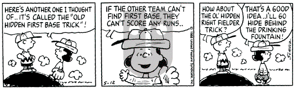 Peanuts on Thursday May 12, 1988 Comic Strip