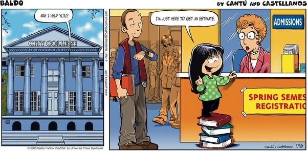 Baldo on Sunday January 16, 2005 Comic Strip